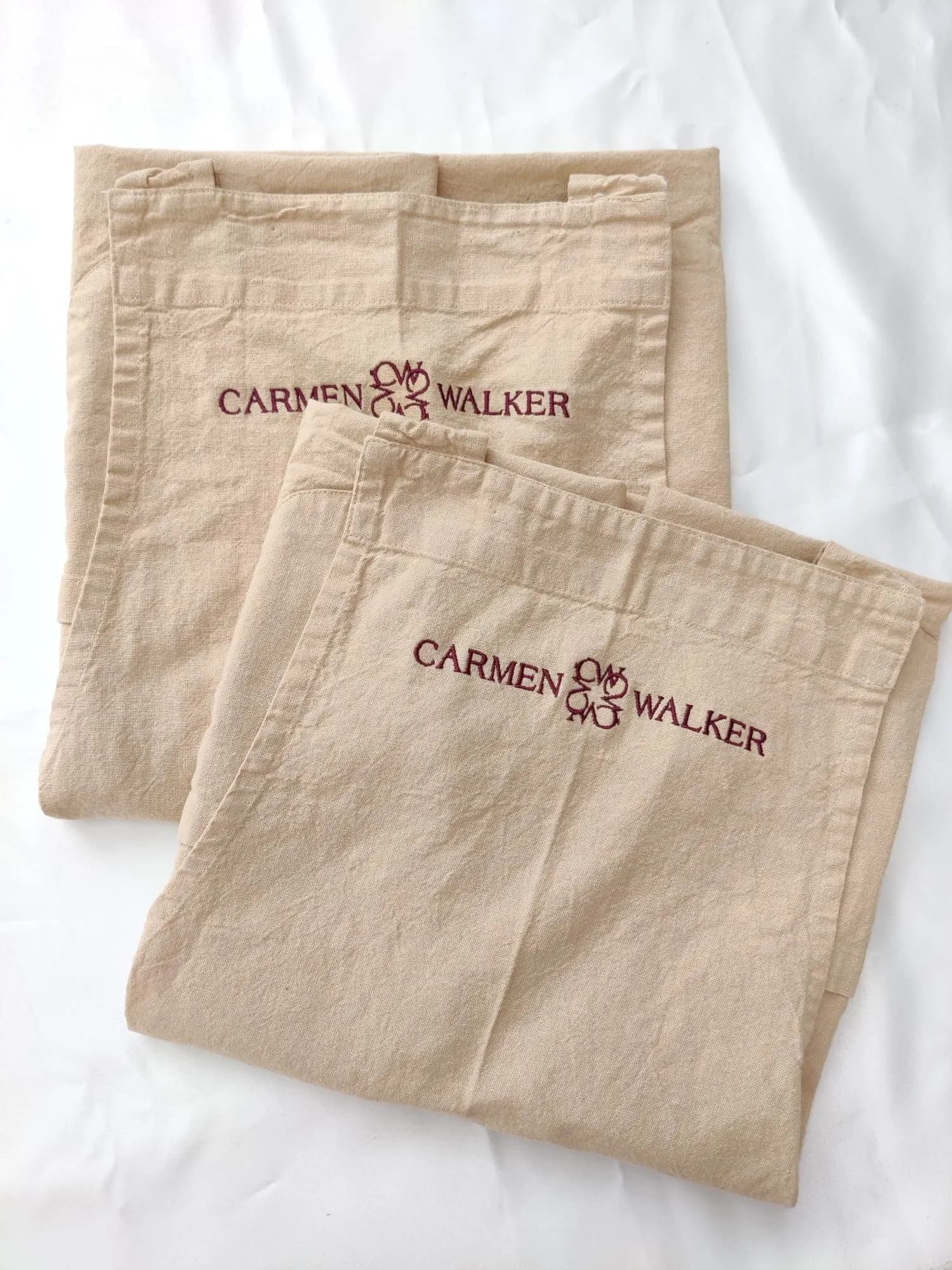 Embroidered catering aprons for a hospitality team