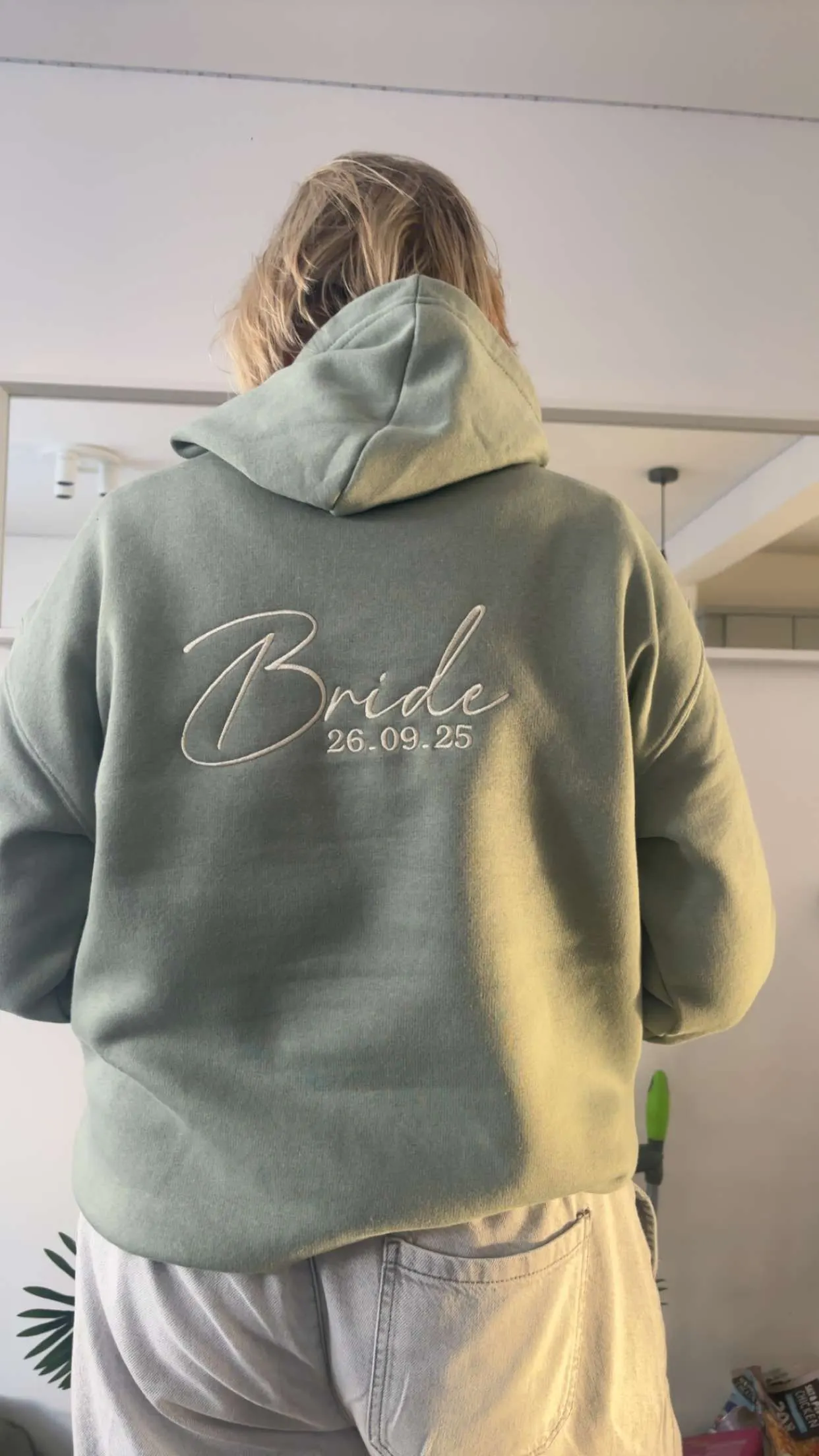 Personalised bridal party hoodie
