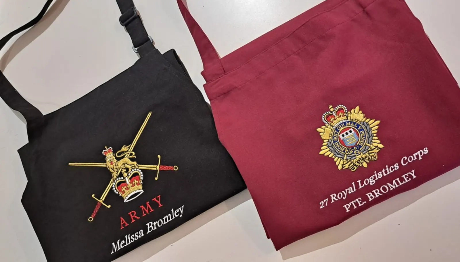 Personalised competition aprons