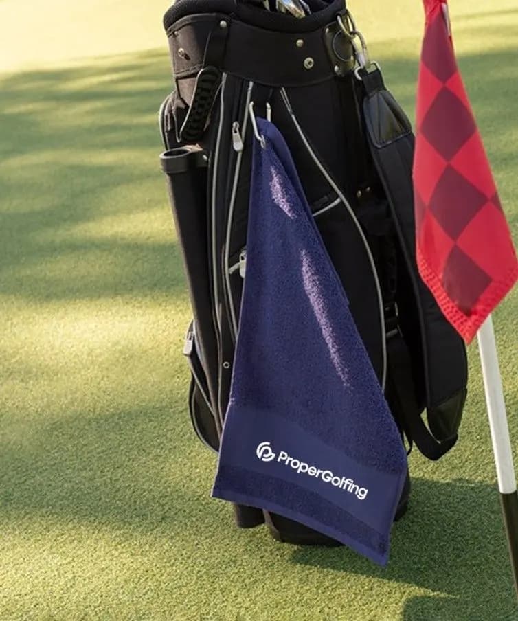 Embroidered golf towel