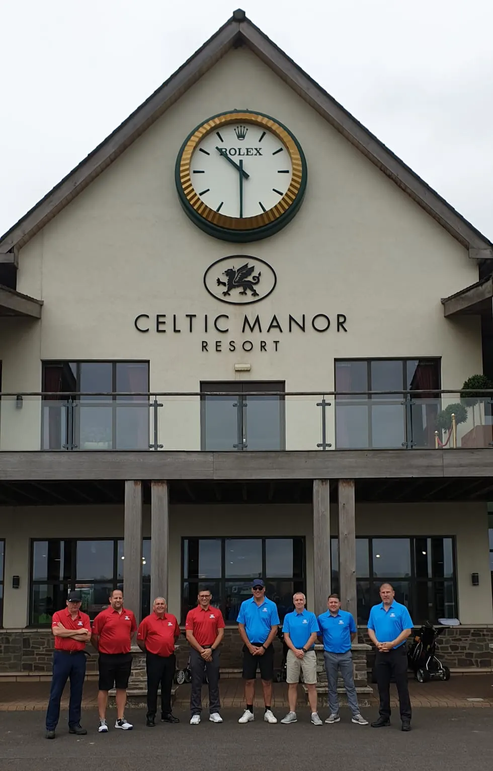 Celtic Manor golf club embroidered shirt for a golf pro