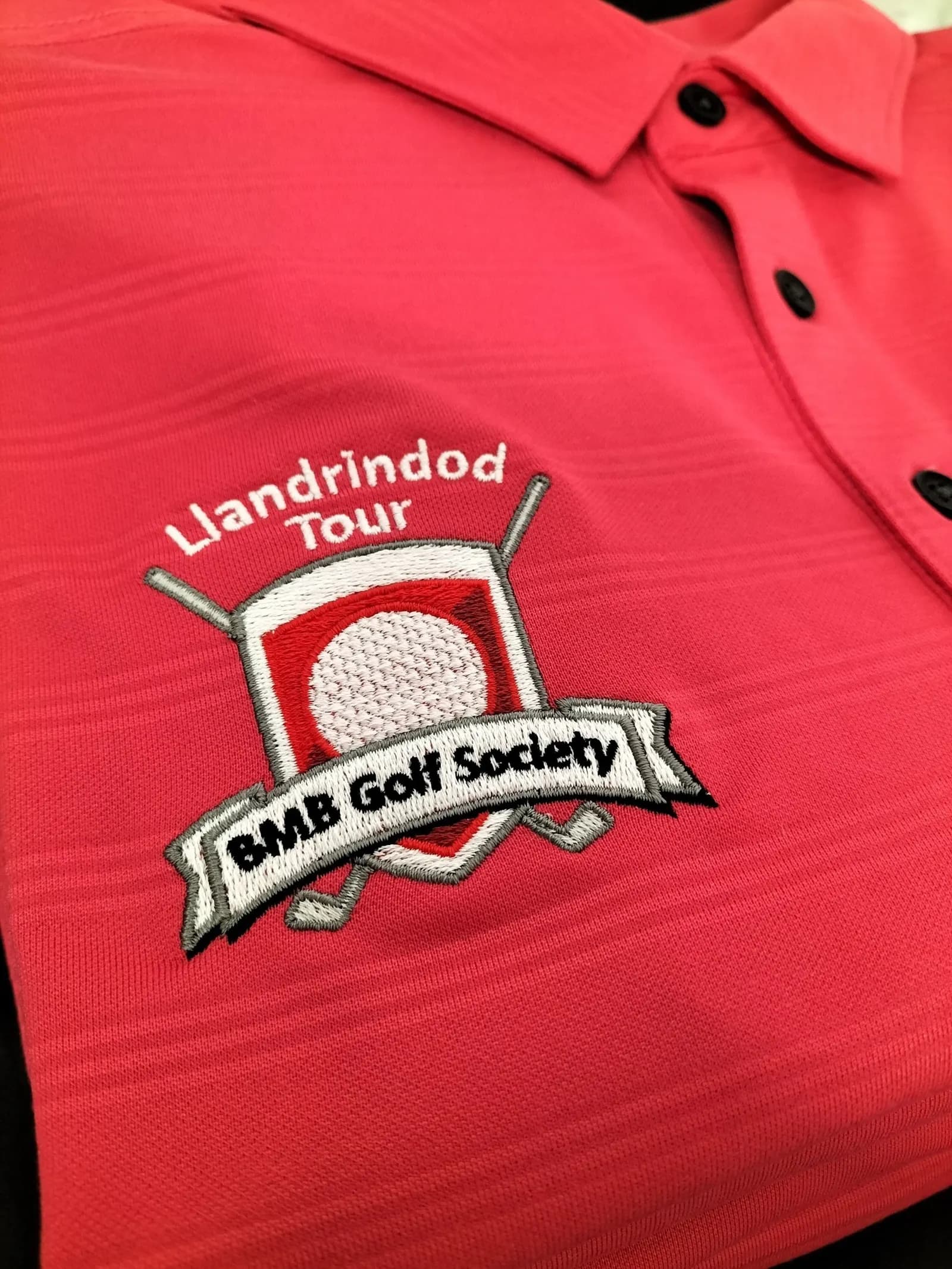 Customised golf polo for Llandrindod Wells Golf Club
