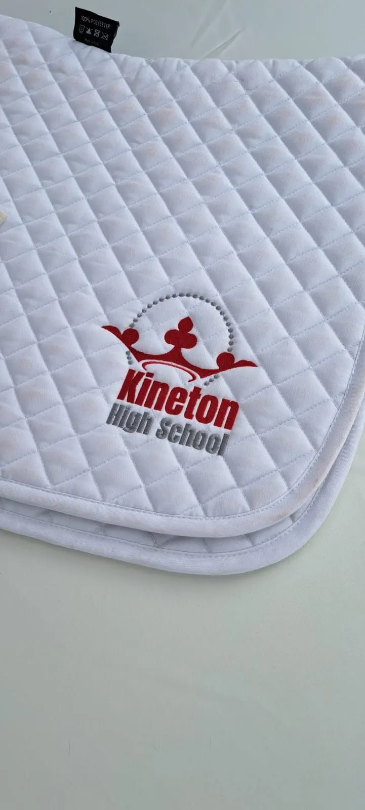Kineton High School horse club embroidered numnah