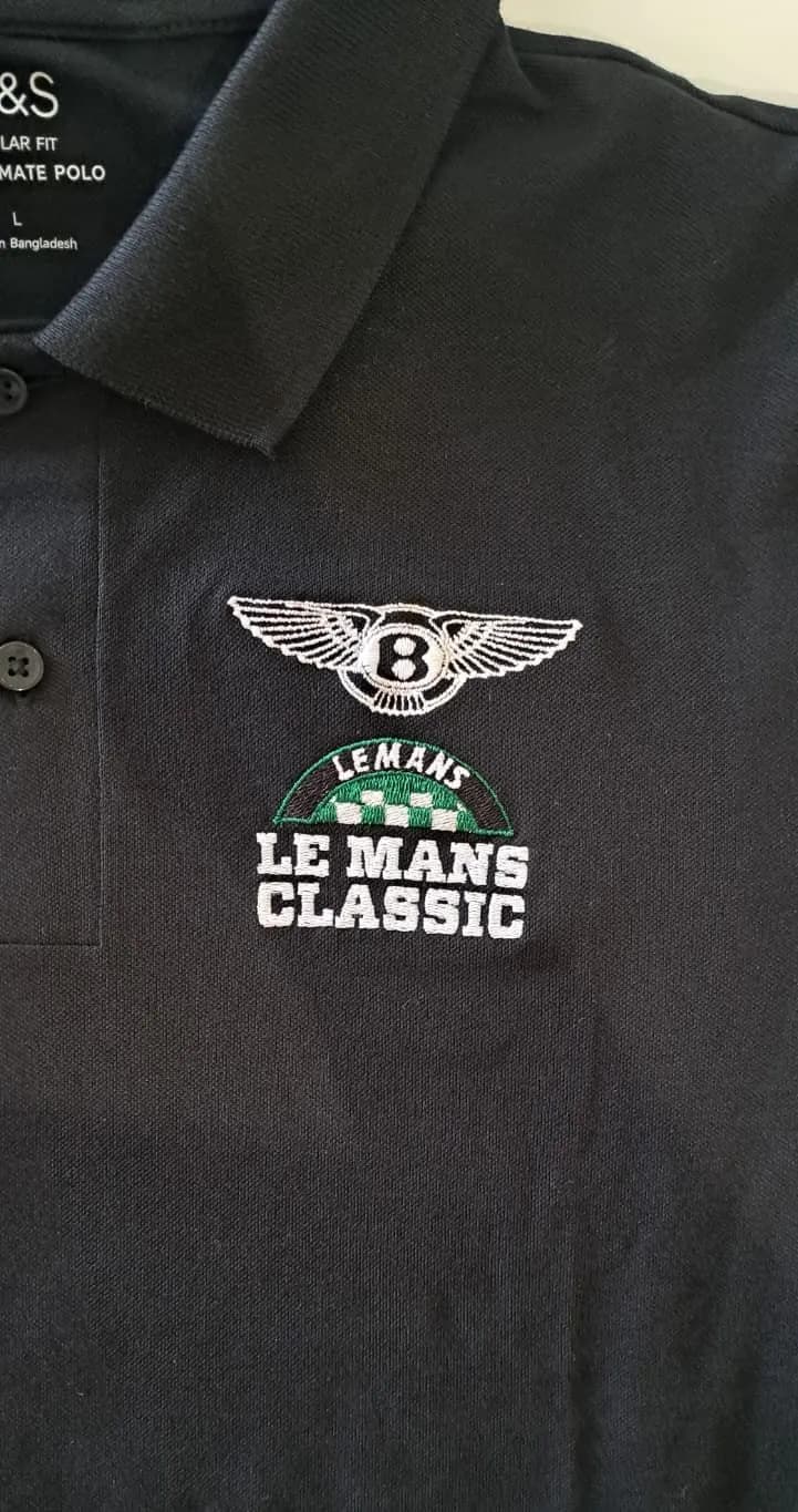 Le Mans Classic racing day embroidered polo