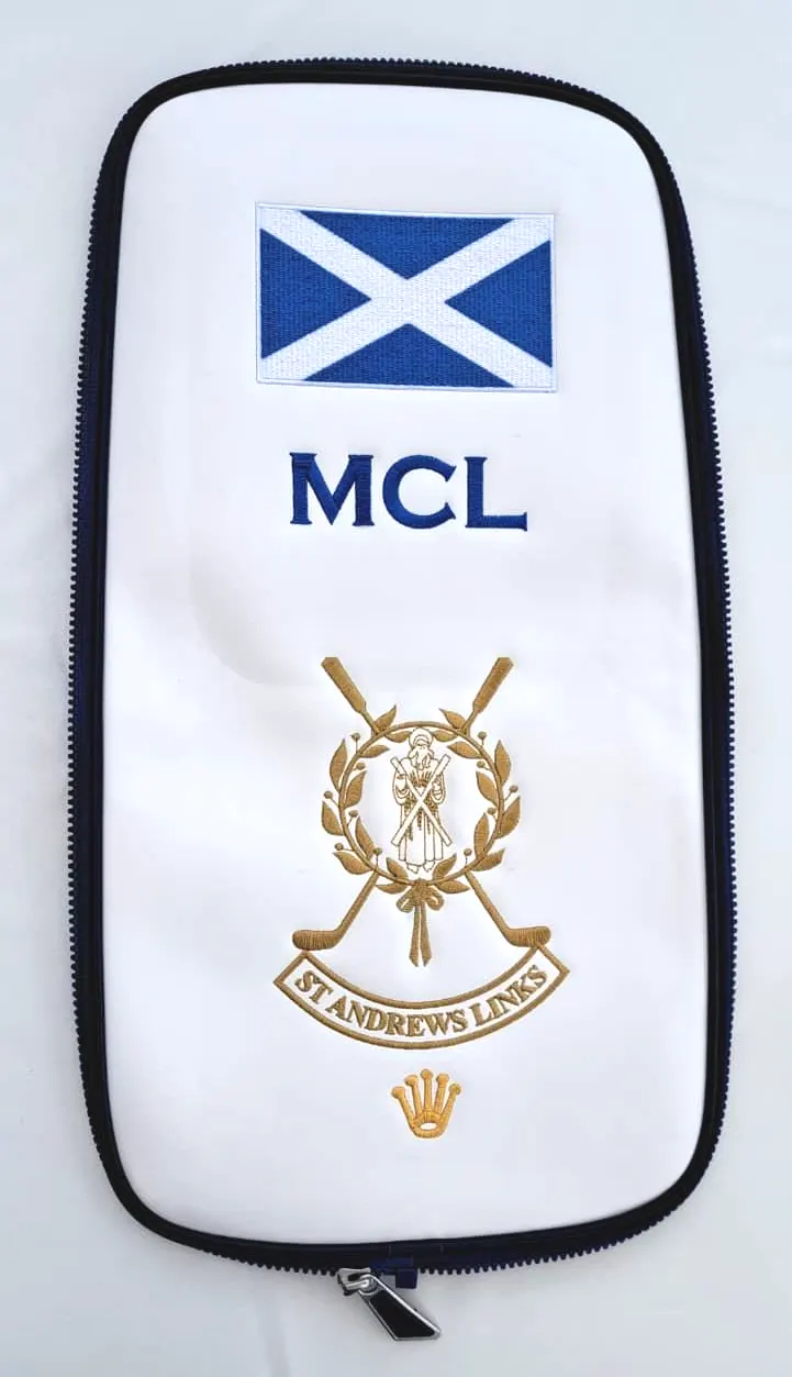 St Andrews Links golf bag pocket panel