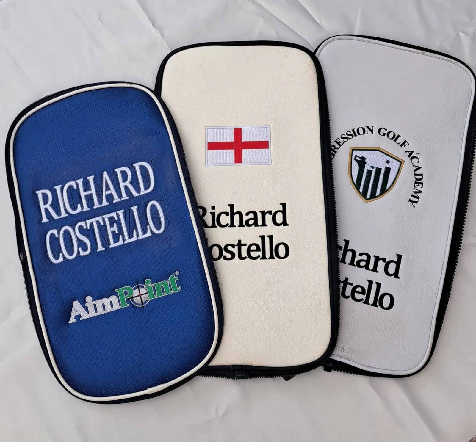 Richard Costello personalised golf bag pocket panel