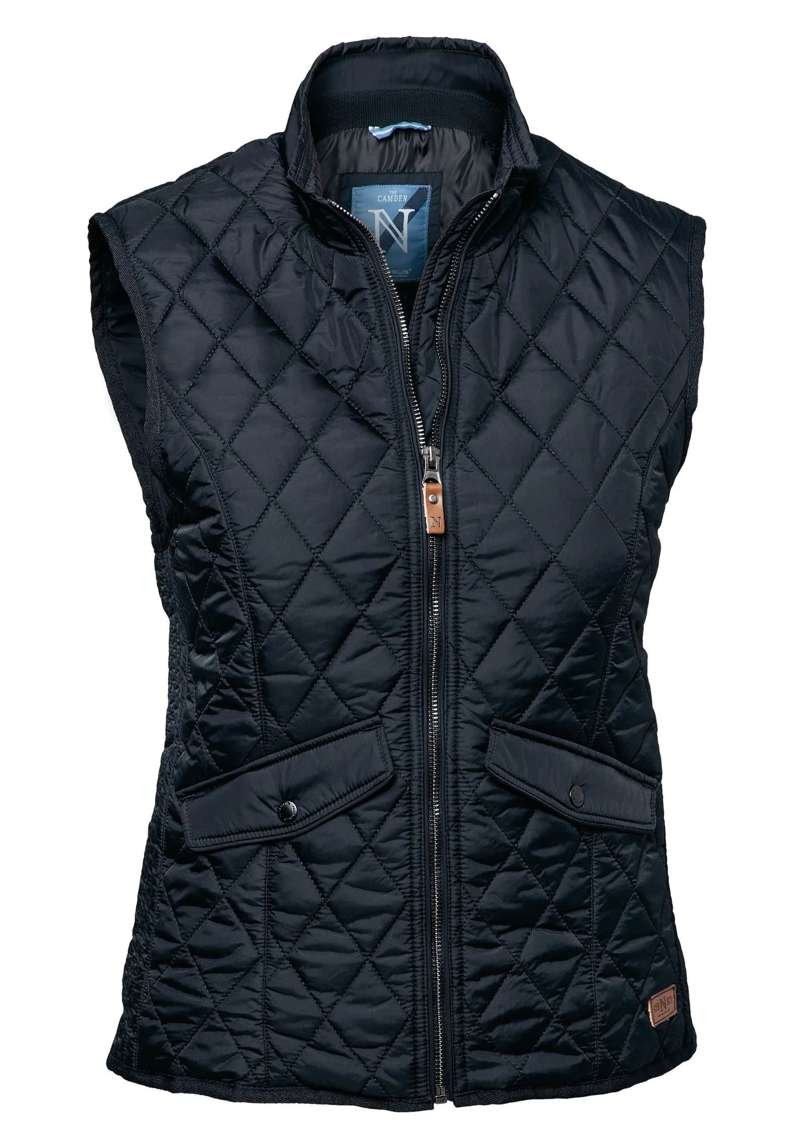 Nimbus Camden diamond-quilted navy gilet